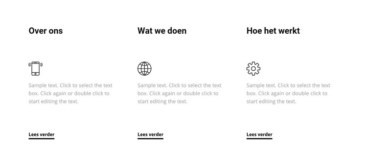 We geven om het maken van toekomst HTML-sjabloon