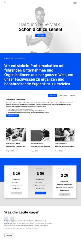 Service-Powering-Geschäft - Create HTML Page Online