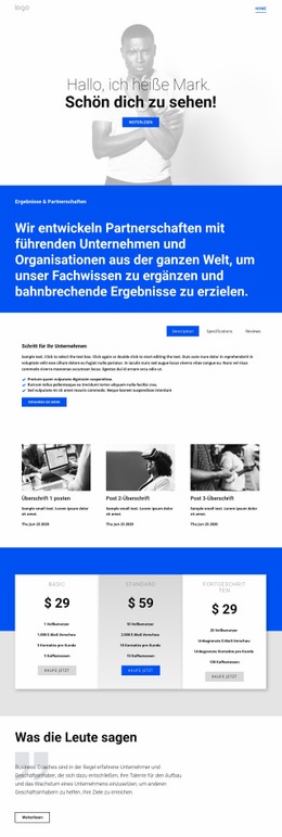 Gebrauchsfertiger Website-Builder Für Service-Powering-Geschäft