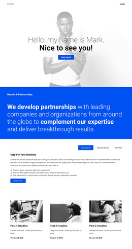 Service Powering Business - Template HTML5, Responsive, Free