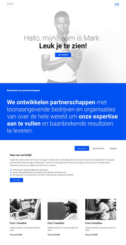 Bootstrap-HTML Voor Service Die Bedrijven Stimuleert