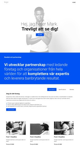 Bootstrap HTML För Servicestyrande Företag