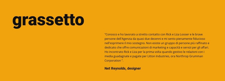 Stile audace nel design Progettazione di siti web