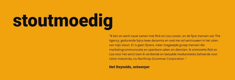 Gewaagde stijl in ontwerp Website ontwerp