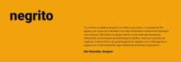 Estilo Arrojado No Design - Build HTML Website