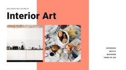 Interior for cuisine - CSS Template by Nicepage