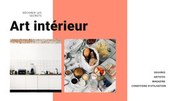 Intérieur Pour La Cuisine - Modèle De Page HTML