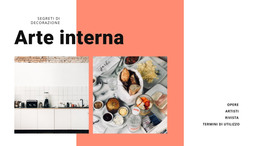 Interni Per La Cucina - Modello Di Pagina HTML