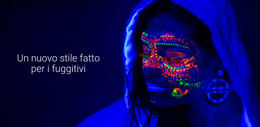 Nuovo Stile Neon - Modello Di Pagina Web