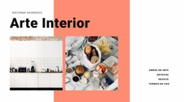 Interior Para Cozinha - Página De Destino Profissional