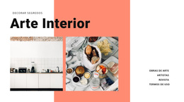 Interior Para Cozinha - Tema WordPress Gratuito