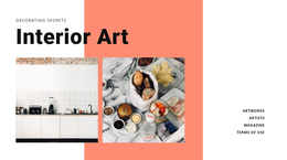 Interior For Cuisine - Website Design