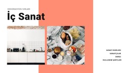 Mutfak Için Iç Mekan Premium CSS Şablonu