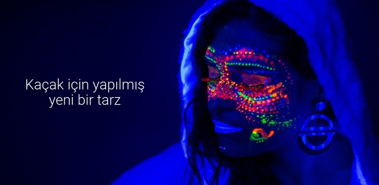 Yeni neon tarzı CSS Şablonu