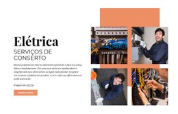 Serviços De Conserto Elétrico - Melhor Modelo De Uma Página