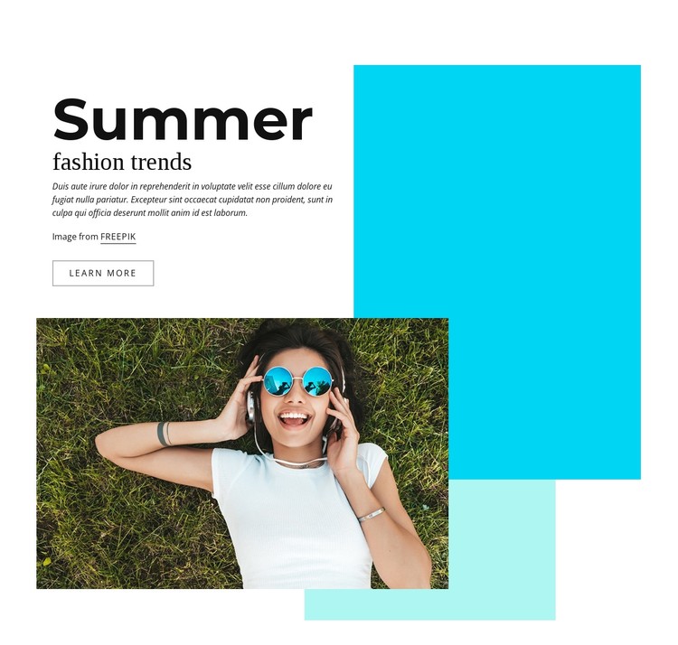Coolest fashion trends CSS Template