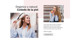 Cuidado De La Piel Natural: Plantilla De Sitio Web Premium Para Empresas