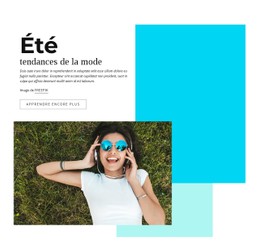 HTML5 Réactif Pour Les Tendances De La Mode Les Plus Cool