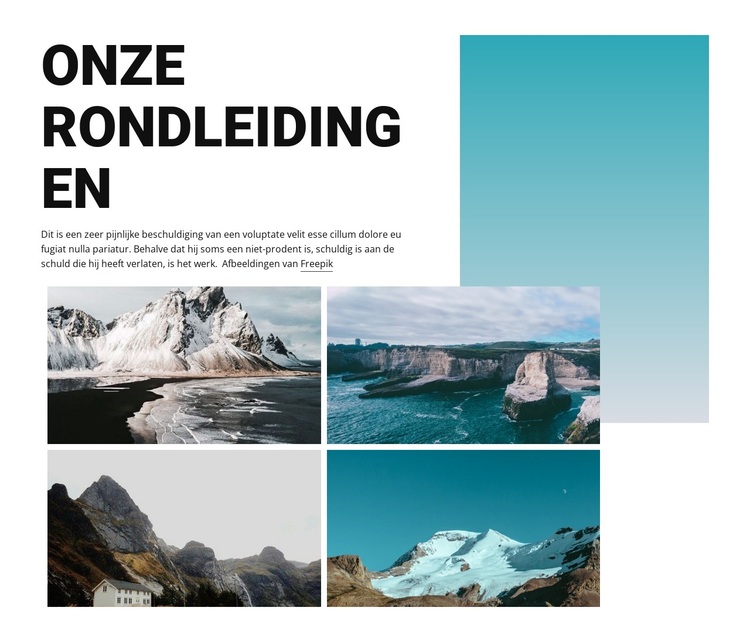 Reizen Tours WordPress-thema