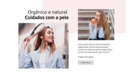 Cuidados Com A Pele Natural - Melhor Maquete De Site