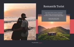 Romantik Seyahat Basit HTML CSS Şablonu