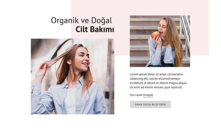 Doğal Cilt Bakımı WordPress Teması