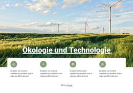 Ökologie Und Technologie – Webseiten-Vorlage