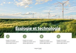 Écologie Et Technologie - Online HTML Page Builder