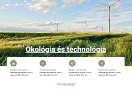 Ökológia És Technológia - HTML-Sablon Letöltése