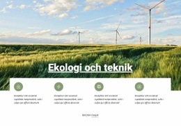 Mest Kreativa WordPress-Tema För Ekologi Och Teknik