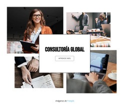Consultoría De Gestión Global: Plantilla De Sitio Web Sencilla