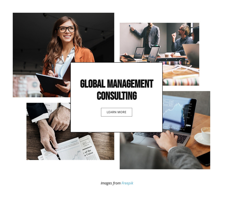 Global Management Consulting Web Page Design