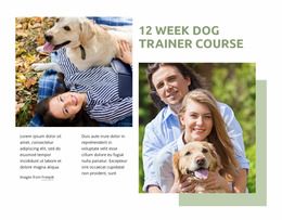 Dog Trainer Course - Online HTML Page Builder