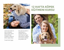 Köpek Eğitmeni Kursu - Özel Web Sitesi Tasarımı