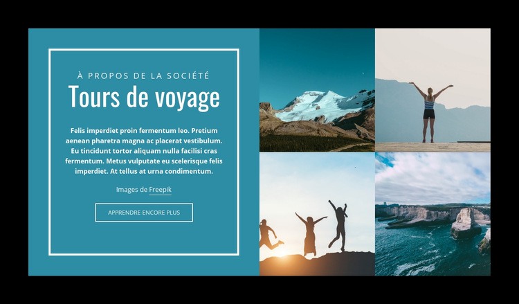 Tours de voyage Modèle HTML