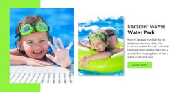 Free CSS Layout For Water Park