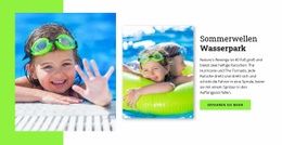 Wasserpark - Website-Modell Für Jedes Gerät