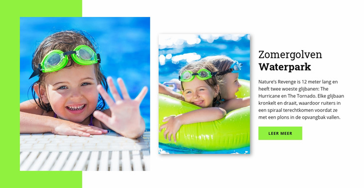 Waterpark Joomla-sjabloon