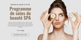 Programme De Soins De Beauté SPA - Maquette Réactive