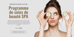 Programme De Soins De Beauté SPA - Modèle De Page HTML