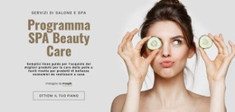 Programma SPA Beauty Care Modello Reattivo HTML5