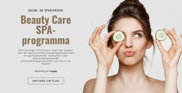 Beauty Care SPA-Programma - HTML-Paginasjabloon