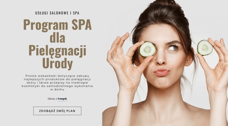 Program Beauty Care SPA Projekt strony internetowej