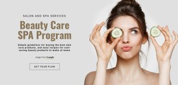 Beauty Care SPA -Program - HTML Website Builder