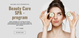 Beauty Care SPA -Program - Enkel Webbplatsmall