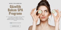 Güzellik Bakım SPA Programı Açık Kaynak Şablonu