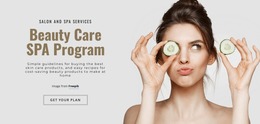 Beauty Care SPA Program - Responsive Mockup