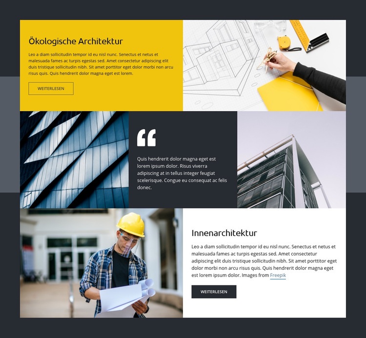 Angewandte innovative Lösungen HTML Website Builder