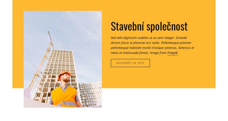 Stavební inženýrství Téma WordPress