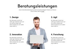 Bauen Sie Ein Agiles Und Belastbares Geschäft Auf - HTML-Vorlage Für Eine Seite